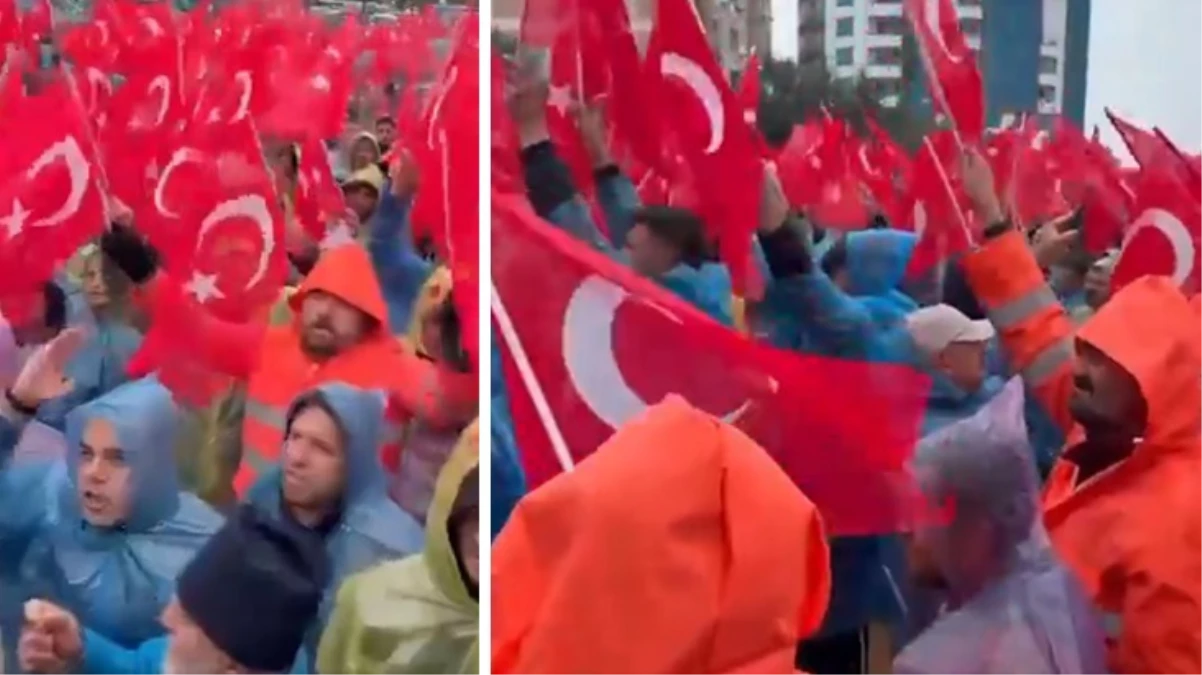 CHP Hatay İl Başkanlığı önünde partililer Lütfü Savaş'a destek için toplandı