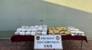 Hudut Kartalları Van Sınırında 109 Kilo Uyuşturucu Ele Geçirdi