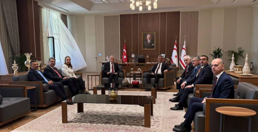 TBMM Heyetinden KKTC Cumhurbaşkanı Tufan Erhürman’a Tebrik Ziyareti