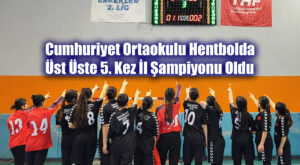Oltu Cumhuriyet Ortaokulu Hentbolda Üst Üste 5. Kez İl Şampiyonu Oldu.