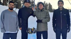 ​Kristal Kar Diyarında Sürpriz Buluşma: Vali Polat ve “Surfer Boy” Sarıkamış’ta