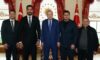 Cumhurbaşkanı Erdoğan, Güreş Federasyonu Başkanı Taha Akgül ve Şampiyon Rıza Kayaalp’i Kabul Etti