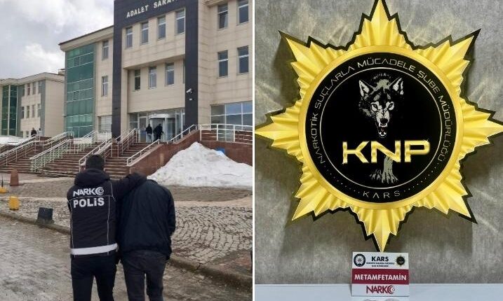 Kars’ta durdurulan 08 plakalı araçtan metamfetamin maddesi ele geçirildi