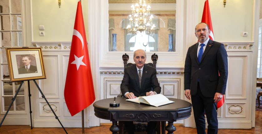 TBMM Başkanı Numan Kurtulmuş’tan Bükreş Büyükelçiliği’ne Ziyaret