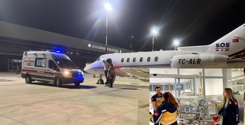 54 Günlük Bebek İçin Zamanla Yarış: Çanakkale’den Ankara’ya Şifa Yolculuğu