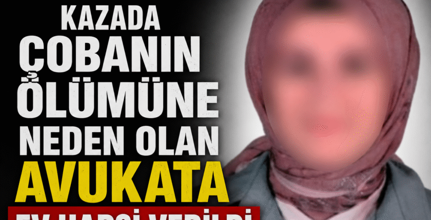 Kazada çobanın ölümüne neden olan avukata ev hapsi verildi