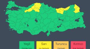 İçişleri Bakanlığı Ve Meteoroloji’den Çok Sayıda İl İçin Kuvvetli Sağanak Yağış Uyarısı