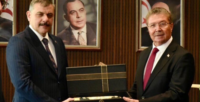 KKTC Başbakanı Ünal Üstel Ve Meclis Başkanı Ziya Öztürkler İçişleri Bakanı Mustafa Çiftçi’yi Kabul Etti