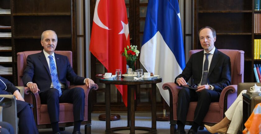 TBMM Başkanı Numan Kurtulmuş Finlandiya Parlamentosu Başkanı Jussi Halla-Aho İle Görüştü
