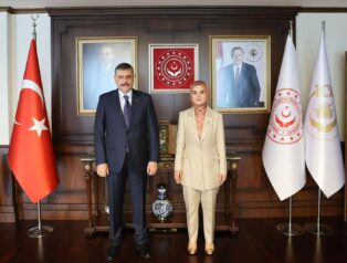 İçişleri Bakanı Mustafa Çiftçi’den Aile ve Sosyal Hizmetler Bakanı Mahinur Özdemir Göktürk’e Ziyaret