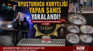 Kars’ta yolcu otobüsünde uyuşturucu kuryeliği yapan şahıs yakalandı