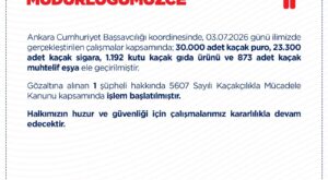 Ankara’da Dev Kaçakçılık Operasyonu: Binlerce Malzeme Ele Geçirildi