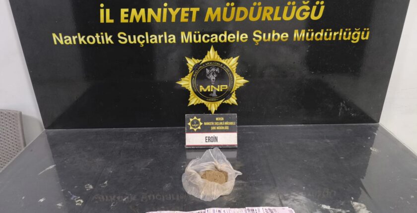 Mersin’de uyuşturucu operasyonu: 190 gram eroin ele geçirildi, 1 gözaltı