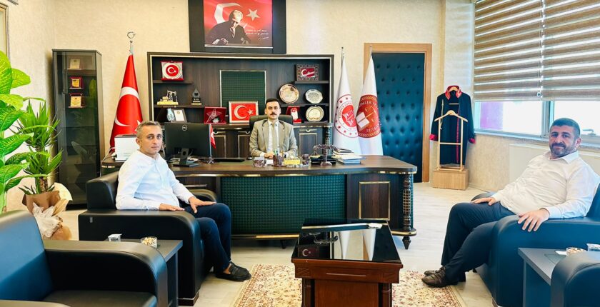 Tek Haber Ajansı Yönetim Kurulu Başkanı  Abdurrahim Solmaz’dan Adıyaman Cumhuriyet Başsavcısı Özgür Celbek’e Hayırlı Olsun Ziyareti