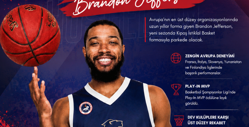 Kipaş İstiklal Basket, Brandon Jefferson Transferini Resmen Duyurdu